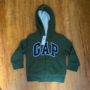 GAP kids, Sherpa lined zip up hoodie